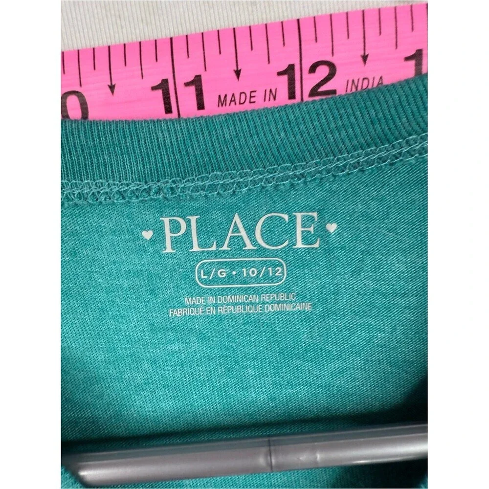 The Children's Place shirt Teal Unicorn Squad Long Sleeve Tee with Pink Accents